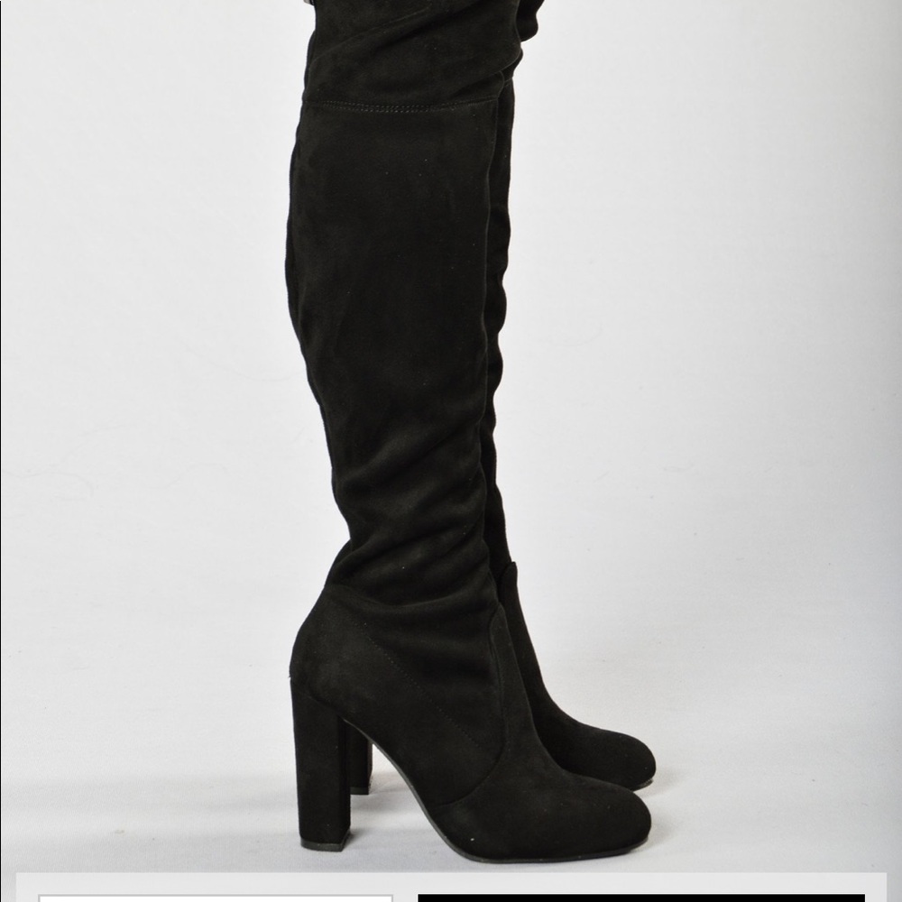 High Rise Black Boots by Fashion Nova